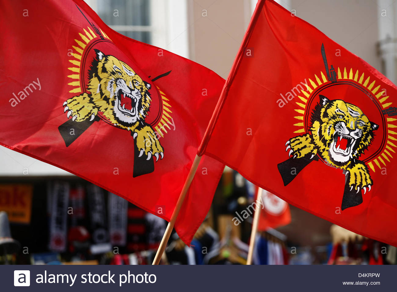 lankaweb-president-gotabaya-rajapakse-ban-ltte-with-logo-flag-tree